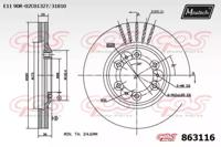 Maxtech 863116.0000 Диск гальмівний Maxtech 863116.0000 Диск гальмівний