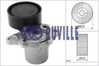 Ruville 56389 Натягувач ременя поліклинового