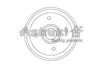 Ashuki 1020-2008 Барабан гальмівний Ashuki 1020-2008 Барабан гальмівний