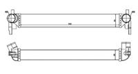 NRF 30530 Радіатор інтеркулера NRF 30530 Радіатор інтеркулера