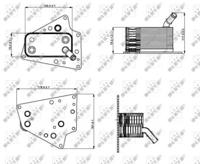 NRF 31258 Радіатор масляний