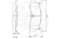 Optimal 09438 Колодки тормозные