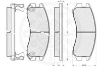 Optimal 09445 Колодки тормозные