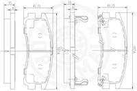 Optimal 09594 Колодки гальмівні