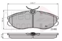 Comline ADB0447 Brake pads