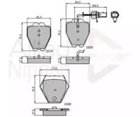 Comline ADB11771 Колодки гальмівні