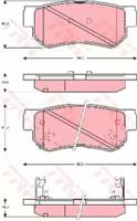 TRW GDB3282 Brake pads