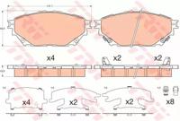 TRW GDB3611 Brake pads