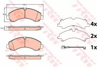 TRW GDB3645 Brake pads