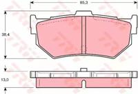 TRW GDB372 Brake pads