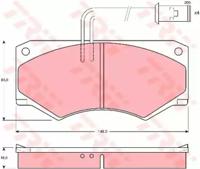 TRW GDB390 Brake pads