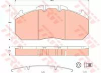TRW GDB5086 Колодки гальмівні