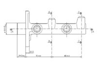 Motaquip VMC176 Циліндр головний гальмівний