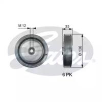 Gates TVD1008 Шкив коленвала Gates TVD1008 Шкив коленвала