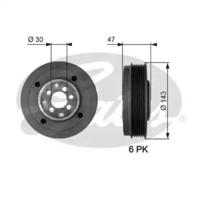 Gates TVD1014 Шків колінвала