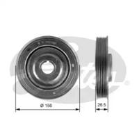 Gates TVD1063 Шків колінвала