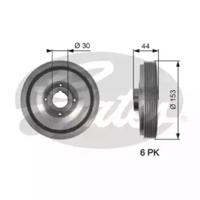 Gates TVD1067 Шкив коленвала Gates TVD1067 Шкив коленвала