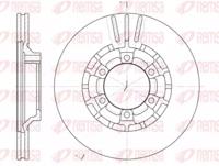 Kawe 6464 10 Brake disc