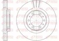 Kawe 6868 10 Brake disc