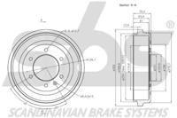 S.B.S. 1825251403 Bremstrommel S.B.S. 1825251403 Bremstrommel