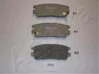 Ashika 51-05-599 Колодки гальмівні