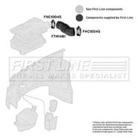 First Line/KeyParts FTH1481 Duct assy air inlet rubber First Line/KeyParts FTH1481 Duct assy air inlet rubber