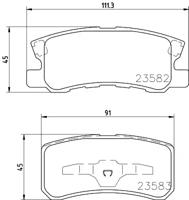 Textar 2358202 Brake pads