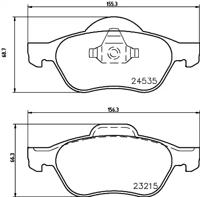 Textar 2453501 Brake pads