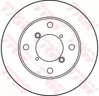 TRW DF2710 Brake disc