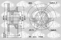 Sasic 6106072 Brake disc