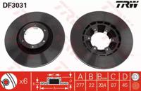TRW DF3031 Brake disc