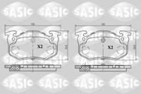 Sasic 6210011 Brake pads