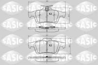 Sasic 6210016 Brake pads