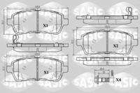 Sasic 6216025 Brake pads