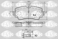Sasic 6216044 Brake pads