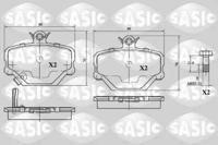 Sasic 6216045 Колодки гальмівні