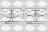 Sasic 6216051 Brake pads
