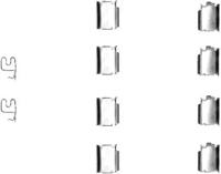 Hella 8DZ 355 202-791 Монтажний комплект гальмівних колодок Hella 8DZ 355 202-791 Монтажний комплект гальмівних колодок