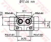 TRW BWC196 Cylinder drum brake