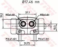 TRW BWC197 Cylinder drum brake