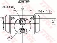 TRW BWF321 Циліндр гальмівний робочий TRW BWF321 Циліндр гальмівний робочий
