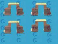 ERT 420047 Монтажний комплект гальмівних колодок