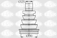 Sasic 2933633 Dust boot kit axle joint