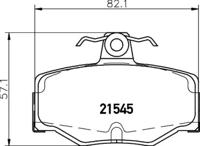 Hella 8DB 355 030-141 Brake pads