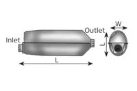 Dinex 68323 Середній кінцевий глушник ог Dinex 68323 Середній кінцевий глушник ог