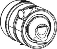 Dinex 68343 Muffler assy front