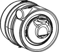 Dinex 68344 Muffler assy front