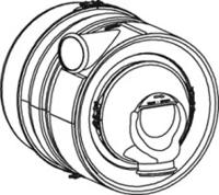 Dinex 68353 Muffler assy front