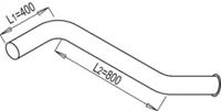 Dinex 68651 Exhaust pipe