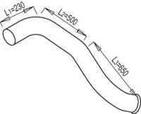 Dinex 68674 Exhaust pipe